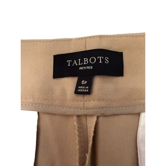 Talbots Petites Women's‎ Signature Pants 6P Beige Office Dress - Picture 4 of 7